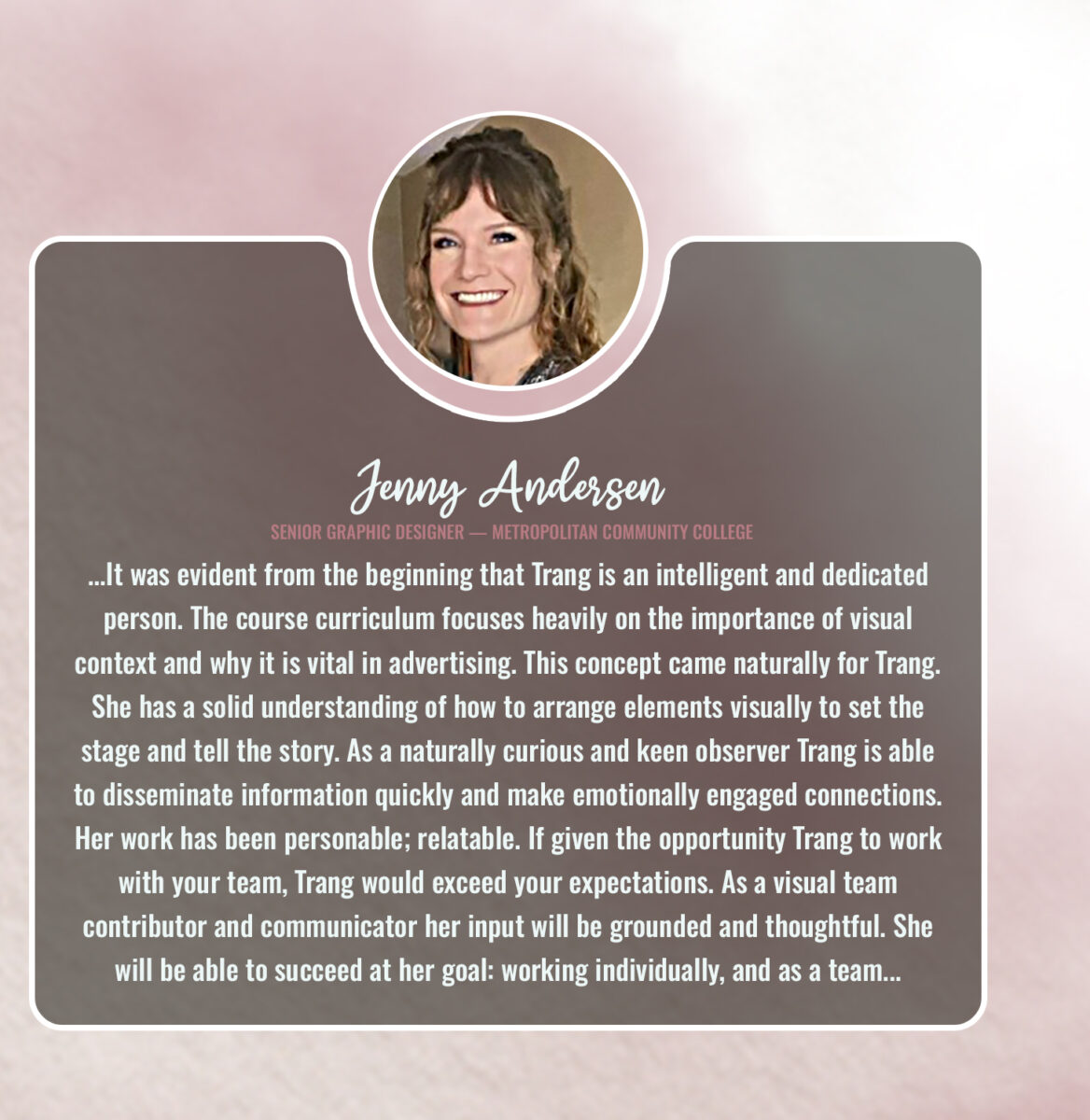 testimonial_JennyAndersen, MCCNEB instructor