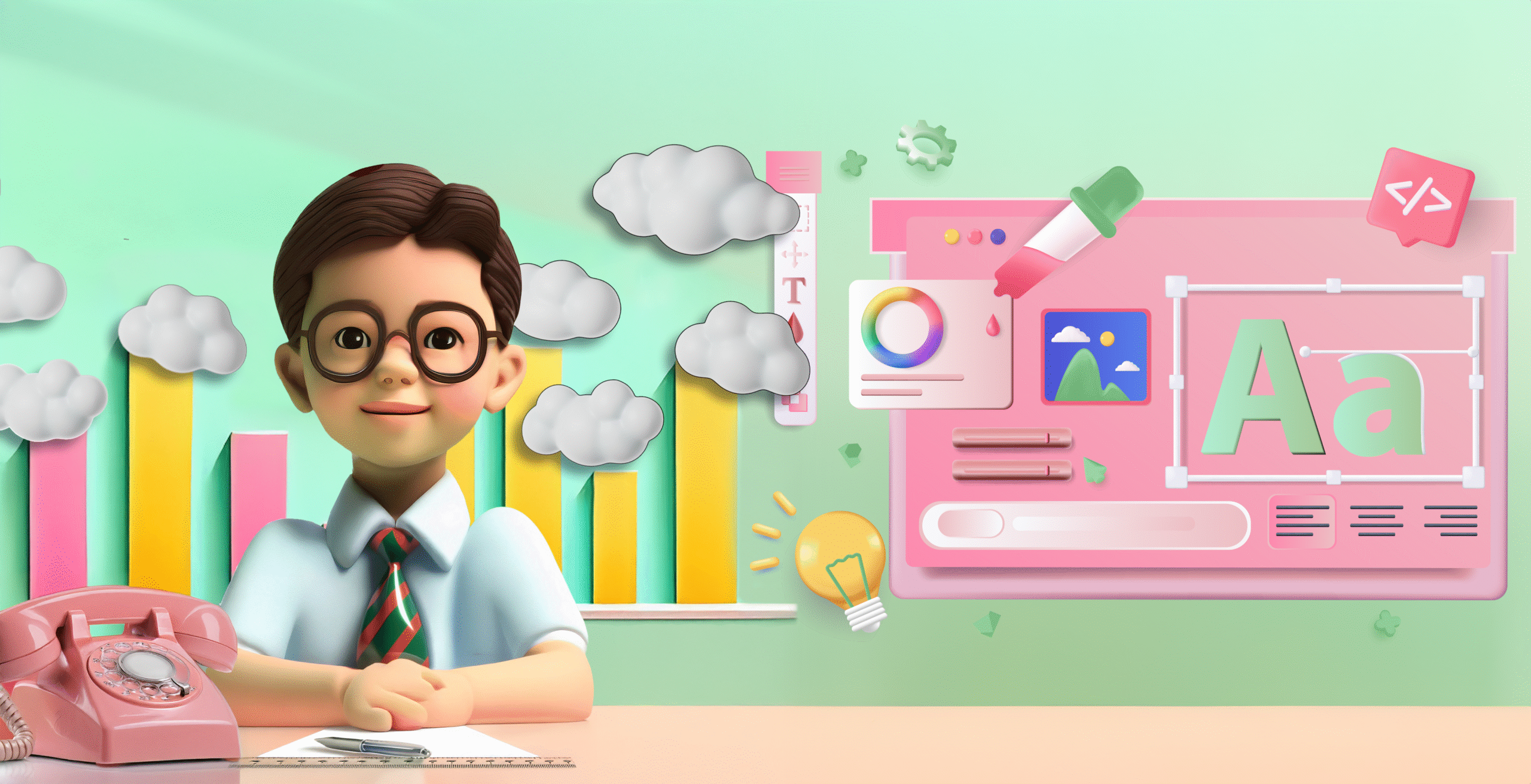 In-depth consultation, providing design ideas based on client brief--creative or marketing--verbally. You have full control on execution and managing your business. _Trang Designs your business with quick call